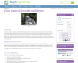 Flow Rates of Faucets and Rivers