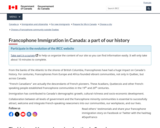 Francophone Immigration in Canada: a part of our history