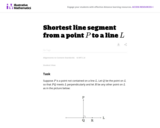 Shortest Line Segment from a Point P to a line L