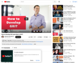 How to Develop Grit on YouTube By Brendon Bruchard