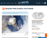Earth Observatory: Sarychev Peak Eruption, Kuril Islands