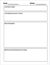 BTC Student Notes Graphic Organizer