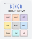 Home Row Bingo