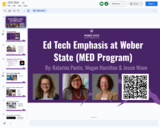 Educational Technology Emphasis in Weber State MED program