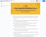 Microcredentials Book List - Ed Tech