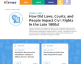 How Did Laws, Courts, and People Impact Civil Rights in the Late 1800s?