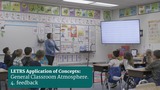 LETRS Application of Concepts: General Classroom Atmosphere and Feedback