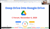 C-Forum Nov 20: Google Drive Deep Dive