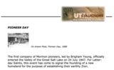 Utah History Encyclopedia. Pioneer Day.