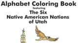 Alphabet coloring book featuring the six Native American Nations of Utah