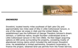 Utah History Encyclopedia. Snowbird.