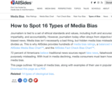 Types of Media Bias and How to Spot It