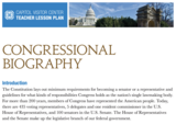 Congressional Biography