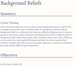 Background Beliefs