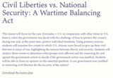 Civil Liberties vs. National Security: A Wartime Balancing Act