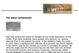 Utah History Encyclopedia. Great Depression.