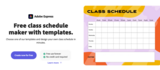 Class Schedule Maker with Templates