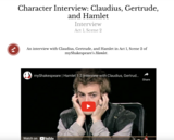 Character Interview: Claudius, Gertrude, and Hamlet: Act 1, Scene 2