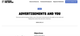 ADVERTISEMENTS AND YOU