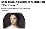 Anne Finch, Countess of Winchilsea: “The Answer”