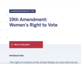 19th Amendment: Women’s Right to Vote