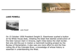 Utah History Encyclopedia. Lake Powell.