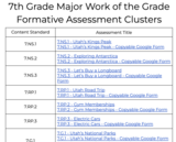 7th Grade Major Work of the Grade Formative Assessment Clusters