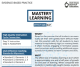 Mastery Learning EBP
