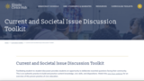 Current and Societal Issue Discussion Toolkit