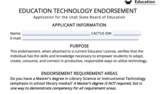 Education Technology Endorsement Application