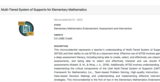 Elementary Mathematics Endorsement: Assessment and Intervention