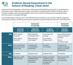 Evidence-Based Assessment in the Science of Reading: Cheat sheet