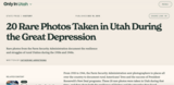 20 Rare Photos Taken in Utah During the Great Depression