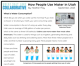 5th Grade Article: How People Use Water in Utah