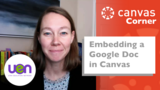 Canvas Corner: Embedding a Google Doc in Canvas