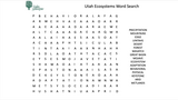 Ogden Nature Center: Utah's Ecosystems Word Search