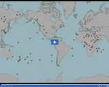 Volcanoes and Earthquakes: Volcanoes map