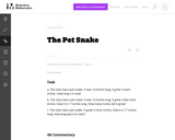 The Pet Snake