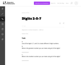 Digits 2-5-7