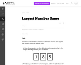 Largest Number Game