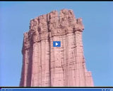 Geography of Utah. Utah Landforms Part 1. Fisher Towers on Colorado Plateau.