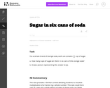 Sugar in Six Cans of Soda