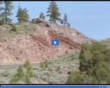 Geography of Utah. Utah Landforms Part 2. Vertical slip fault at Flaming Gorge.