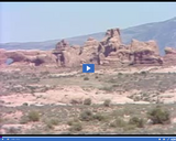 Geography of Utah. Utah's National Parks and Recreation. South Window with sandstone formations.