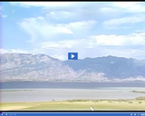 Geography of Utah. Utah's State Parks and Private Recreation. Wasatch Mountains with Utah Lake.