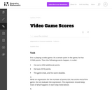 Video Game Scores