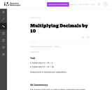 5.NBT.1 Multiplying Decimals by 10