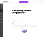 Computing Volume Progression 3