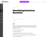 6.SP.1 Identifying Statistical Questions