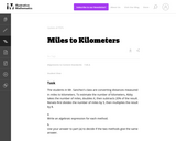 Miles to Kilometers